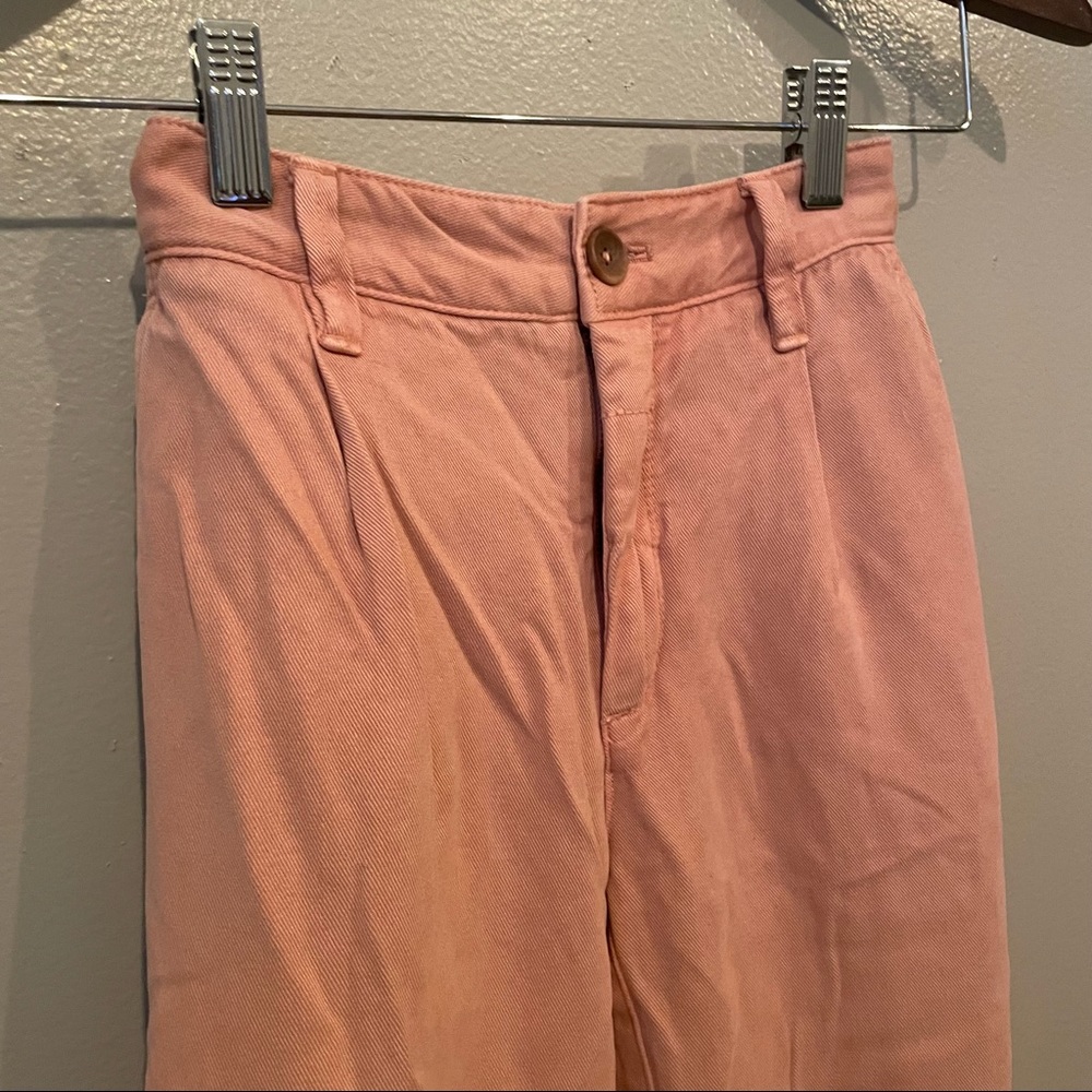 Pink anthropologie pants
